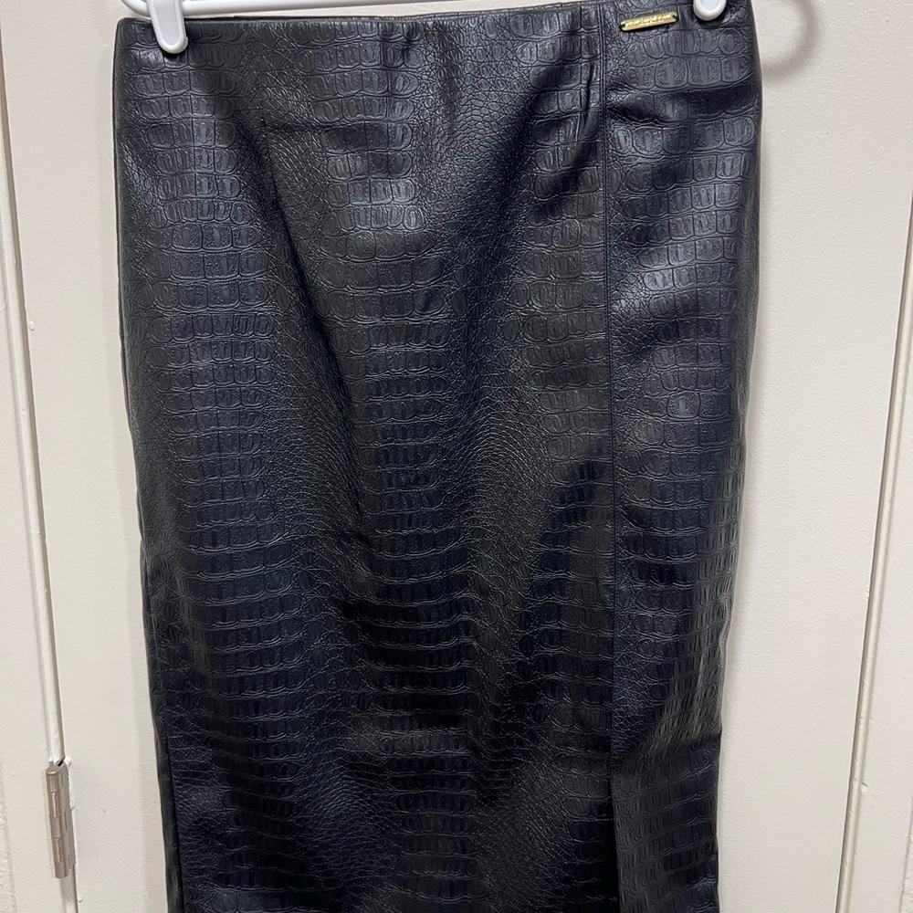 Marc New York Dark Textured Pencil Skirt